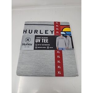 Hurley Men's Sunny Side Hybrid Stretch Tagless UV T-Shirt XL Grey Fishing